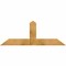 Ekena Millwork Portland Rough Sawn Timber Gable Bracket, Western Red Cedar, 60"W x 22"H x 2"D x 6"F, 9/12 Pitch GBW060X22X0206POR00RWR - alternate 1